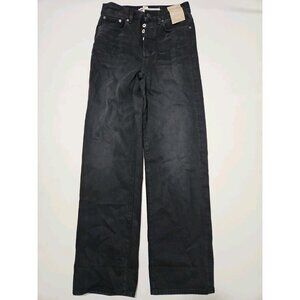 Madewell Low-Slung Baggy Utility Pants Size 23 Almost Black NS281 Style